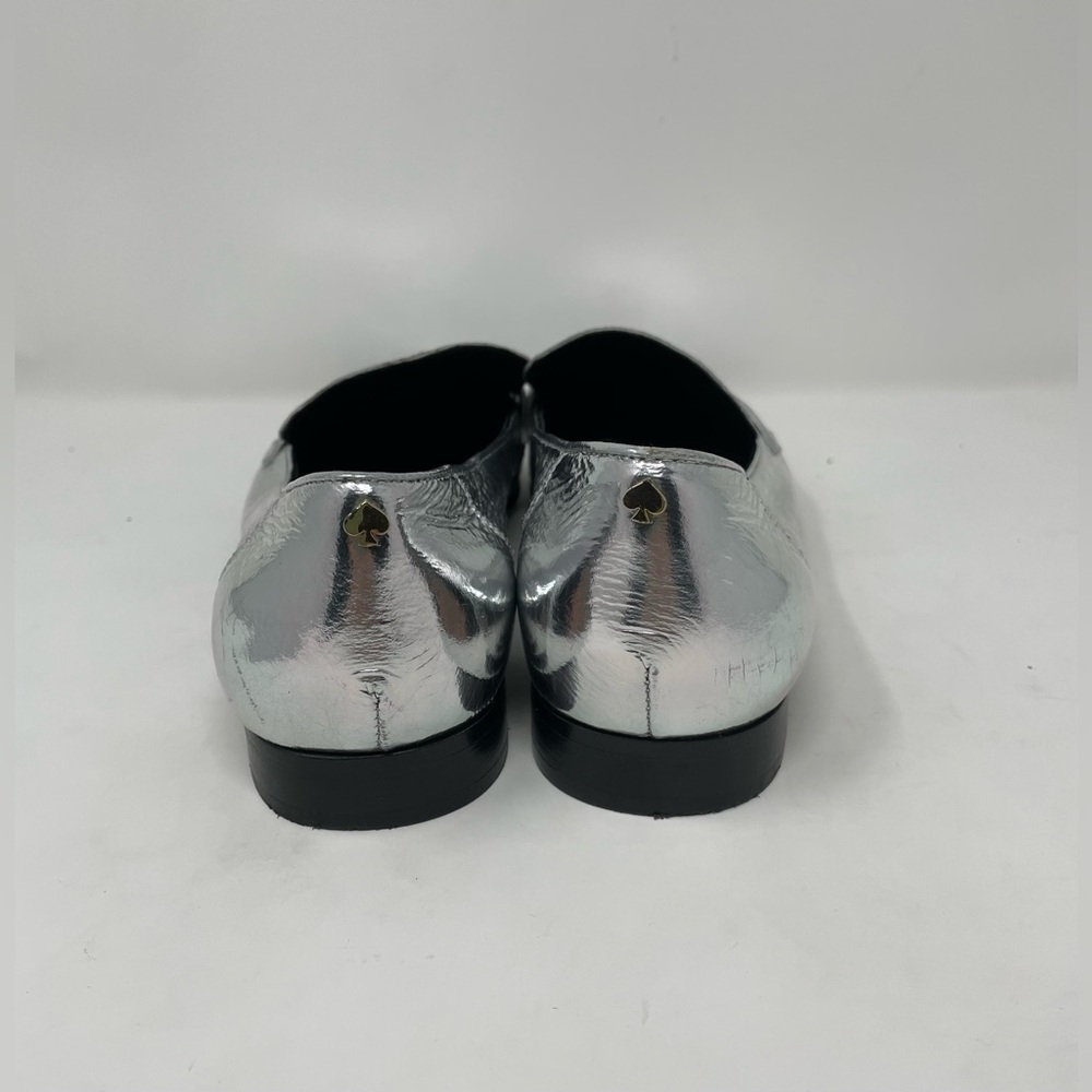 Kate Spade New York METALLIC SILVER Women's Genevieve Loafers, US 7.5 - Picture 4 of 14